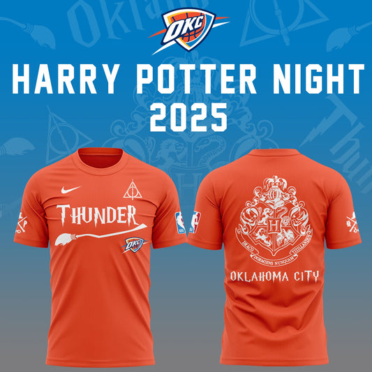 Special New Oklahoma City Thunder x Harry Potter Night T-Shirt 2025
