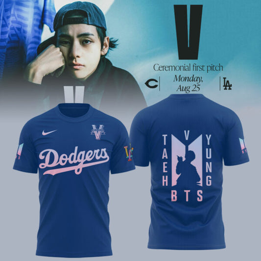 LA Dodgers x V BTS Limited Edition Shirt- Blue