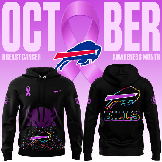 Men’s Black Buffalo Bills 2025 Crucial Catch Club Pullover Hoodie