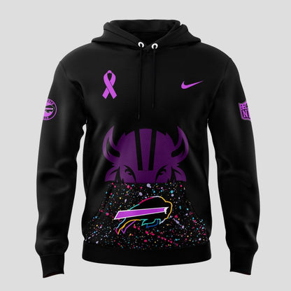 Men’s Black Buffalo Bills 2025 Crucial Catch Club Pullover Hoodie