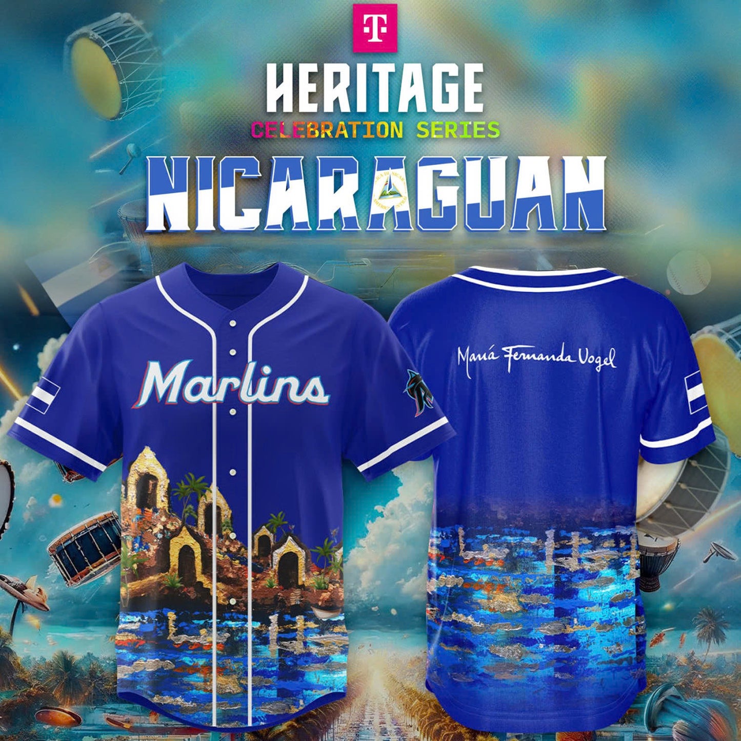 Miami Marlins Jersey new Nicaraguan 2025