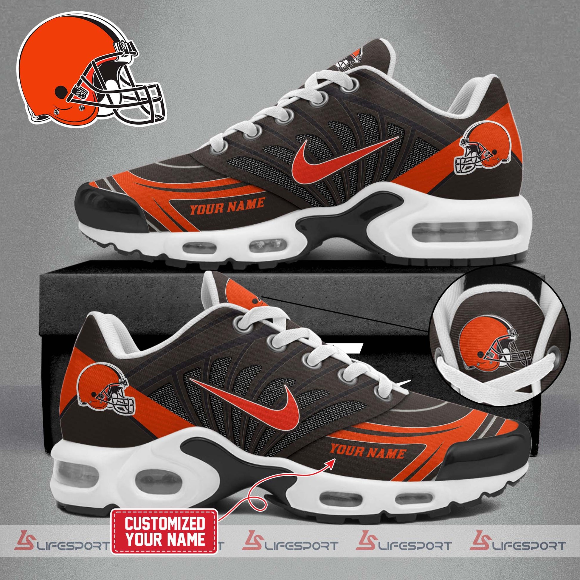 Special Edition Cleveland Browns 2025 Air Plus TN Shoes