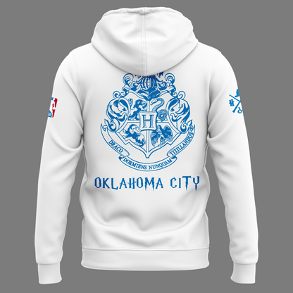 Special New Oklahoma City Thunder x Harry Potter Night White Hoodie 2025