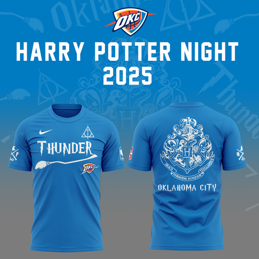 Special New Oklahoma City Thunder x Harry Potter Night T-Shirt 2025
