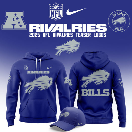 Limited Edition Bills Football Rivalries Teaser Logo Hoodie-AB072625001