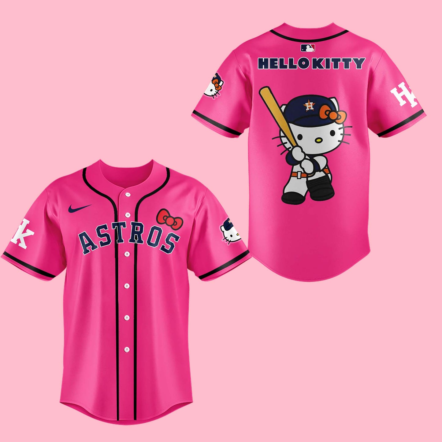 Limited Edition Astros x Hello Kitty Night Jersey-AB082025500