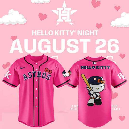 Limited Edition Astros x Hello Kitty Night Jersey-AB082025500