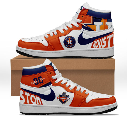 MLB  Houston Astros Air Jordan 1 Custom Champions 2023 limited | LD51