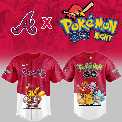 Atlanta Braves 2025 Pokémon GO Night Limited Jersey | WM79