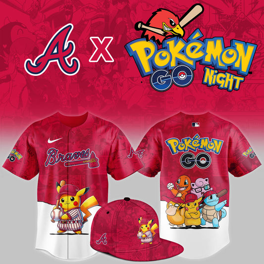 Atlanta Braves 2025 Pokémon GO Night Limited Jersey | WM79