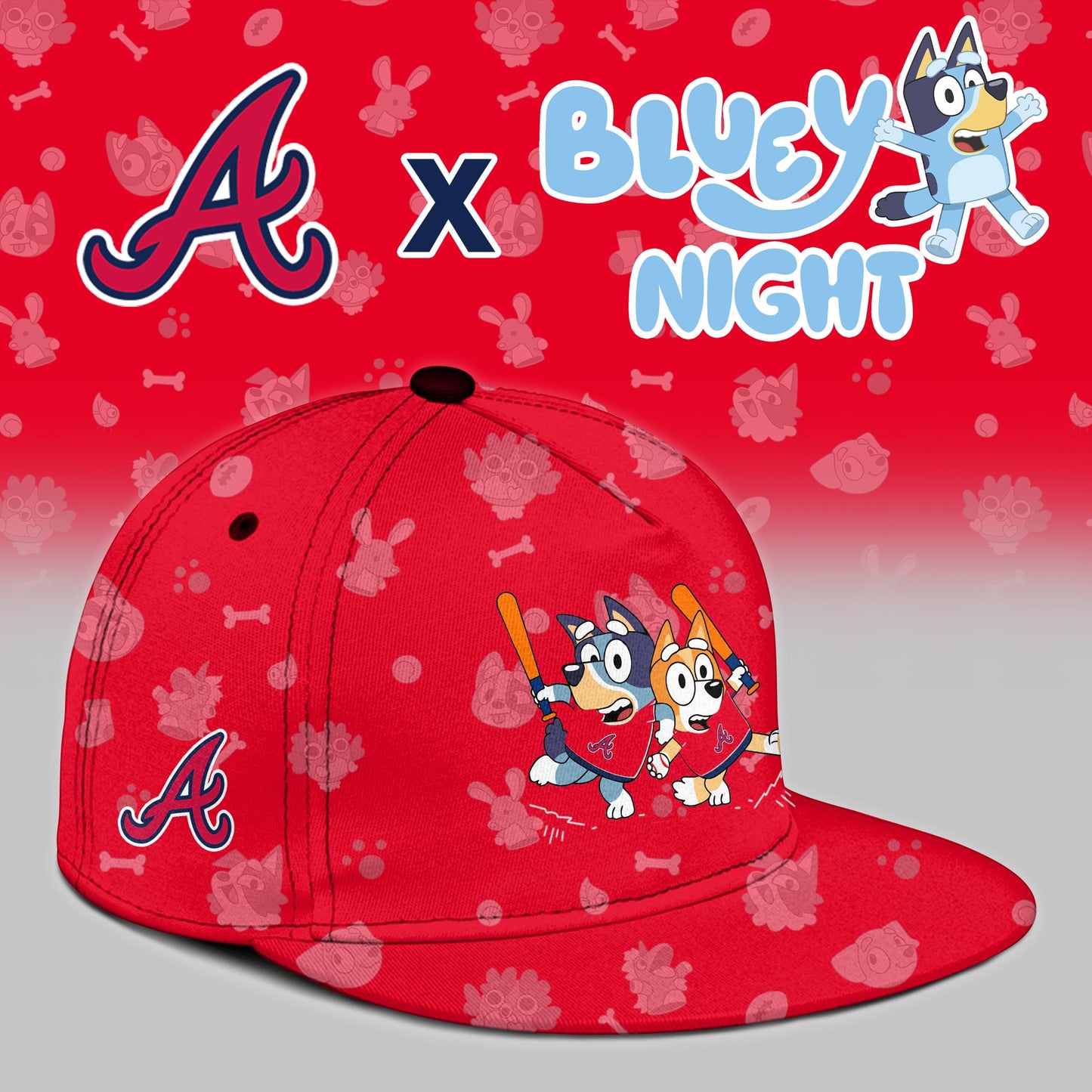 Atlanta Braves 2025 Bluey Night Limited Jersey | TX49