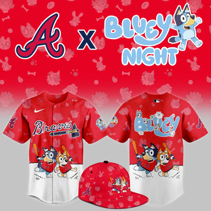 Atlanta Braves 2025 Bluey Night Limited Jersey | TX49