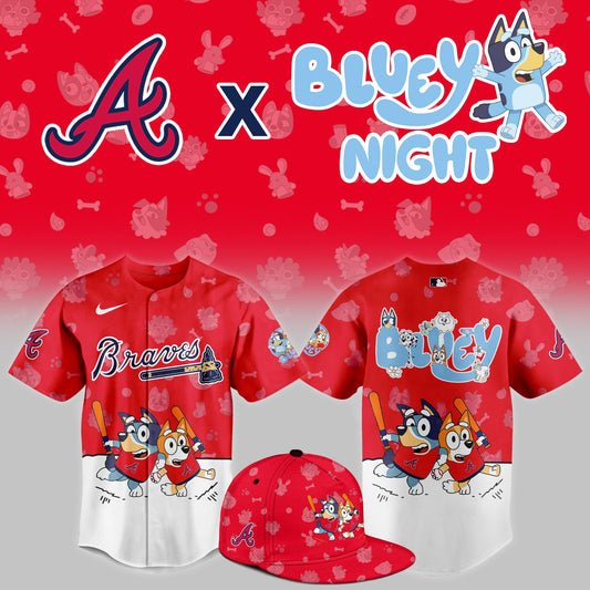 Atlanta Braves 2025 Bluey Night Limited Jersey | TX49