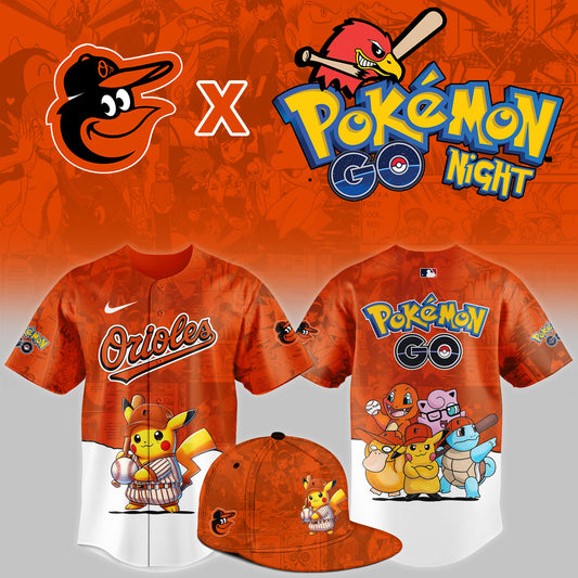 Baltimore Orioles 2025 Pokémon GO Night Limited Jersey | LQ48