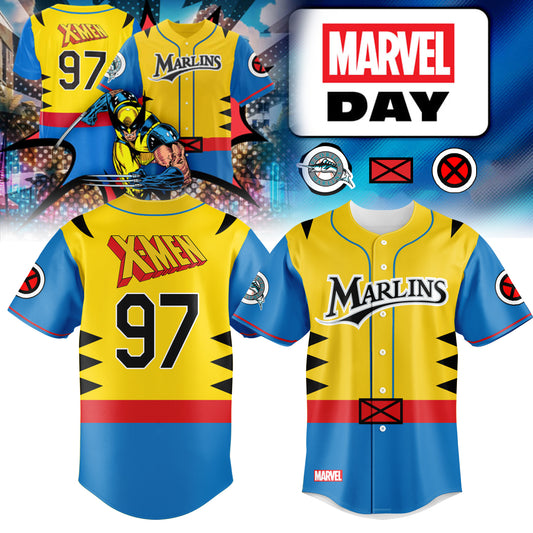 _ Miami Marlins Marvel Day Jersey 2025