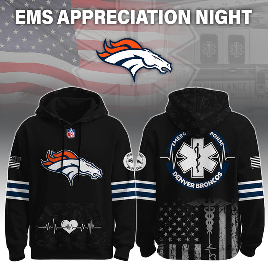 Denver Broncos x EMS Appreciation Night Game Hoodie