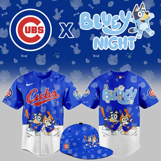 Chicago Cubs 2025 Bluey Night Event Limited Jersey | PM96