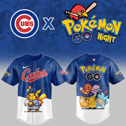 Chicago Cubs 2025 Pokémon GO Night Limited Jersey | MU26