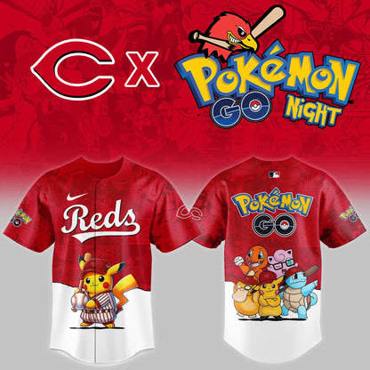 Cincinnati Reds 2025 Pokémon GO Night Limited Jersey | HQ62