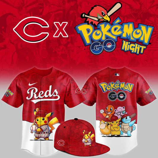 Cincinnati Reds 2025 Pokémon GO Night Limited Jersey | HQ62