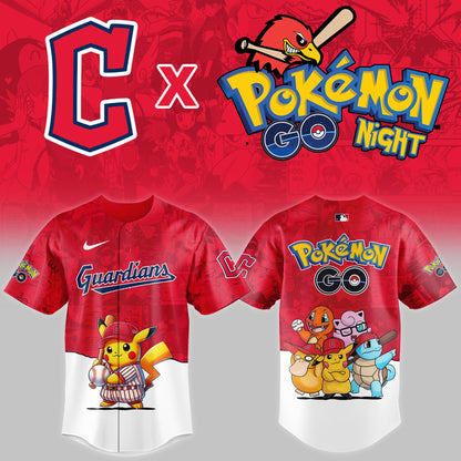 Cleveland Guardians 2025 Pokémon GO Theme Night Limited Jersey | OX47