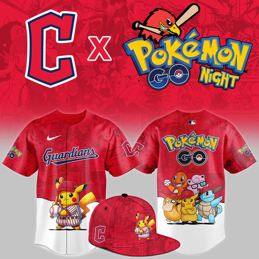 Cleveland Guardians 2025 Pokémon GO Theme Night Limited Jersey | OX47