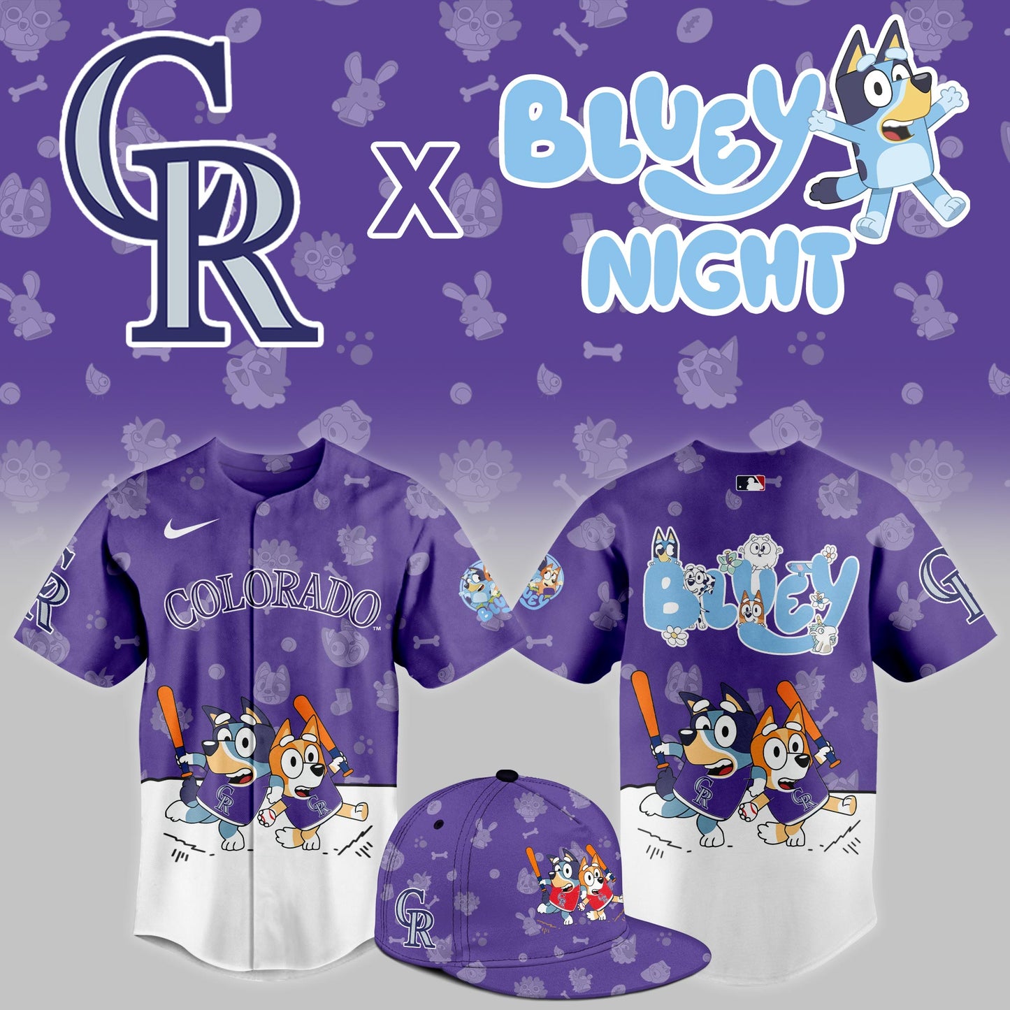 Colorado Rockies 2025 Bluey Night Event Limited Jersey | RC14