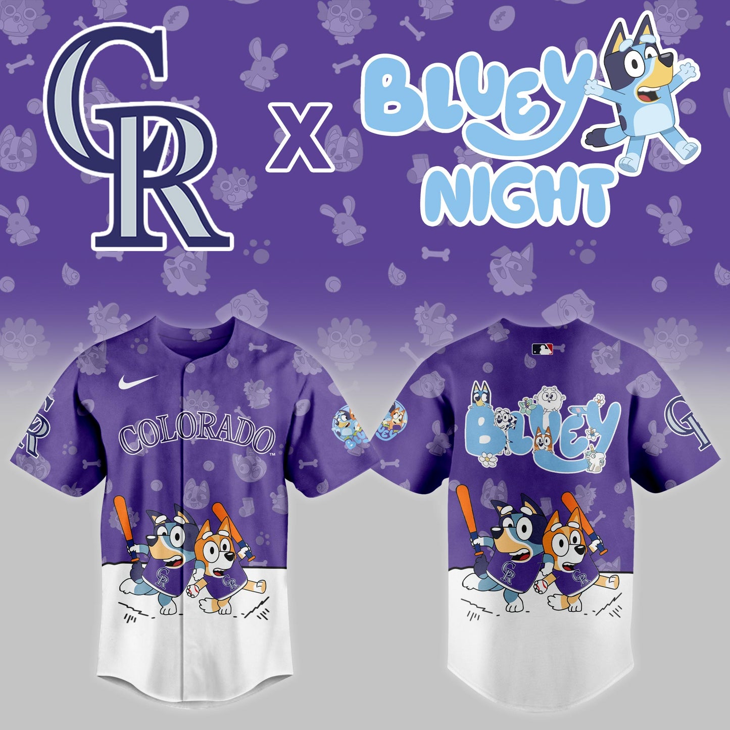 Colorado Rockies 2025 Bluey Night Event Limited Jersey | RC14