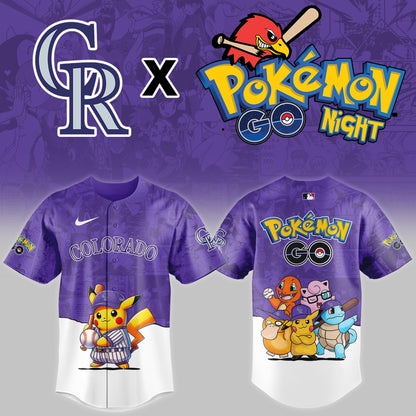 Colorado Rockies 2025 Pokémon GO Night Limited Jersey | UR62