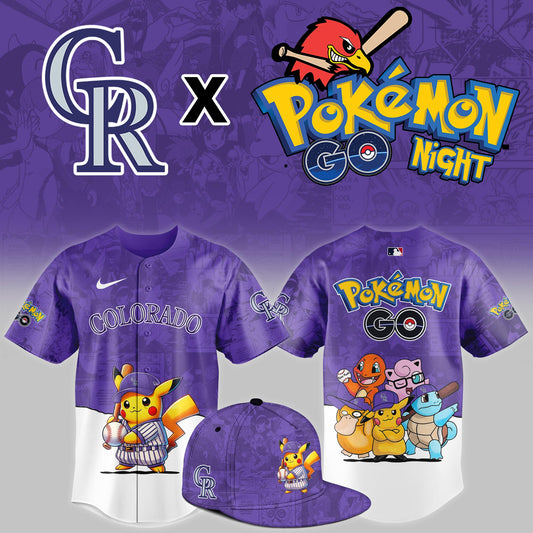 Colorado Rockies 2025 Pokémon GO Night Limited Jersey | UR62