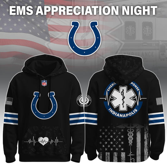Indianapolis Colts x EMS Appreciation Night Game Hoodie