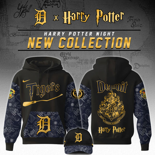 .Detroit Tigers MLB x Harry Potter Night Game Hoodie Editions Limited