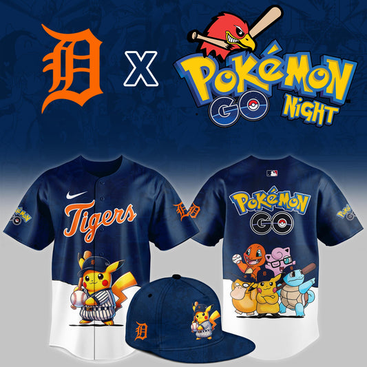 Detroit Tigers 2025 Pokémon GO Night Limited Jersey | FI81