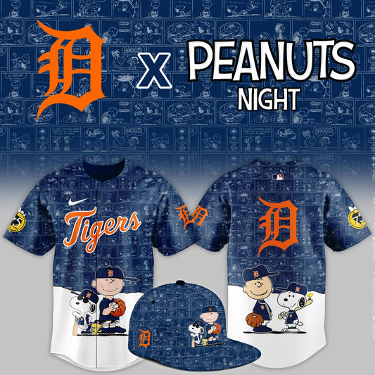 Detroit Tigers 2025 Peanuts Night Event Limited Jersey | BD52