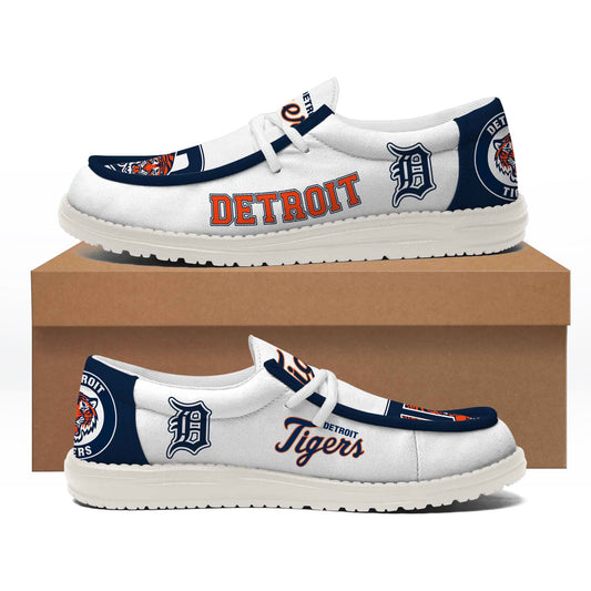 Detroit Tigers | Hey Dude Shoes, MLB Personalized Limited Edition Shoes 2025 | OG49