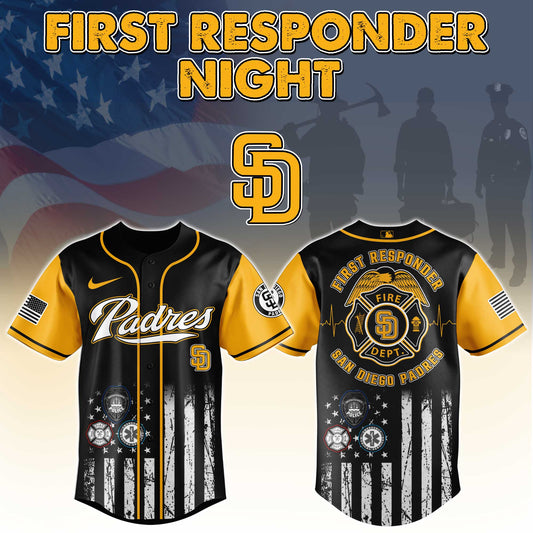 .  San Diego Padres MLB x First Responders Night Jersey Limited Edition