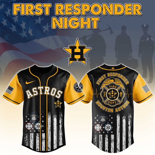 Houston Astros MLB x First Responders Night Jersey Limited Edition | KU37