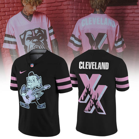 Machine Gun Kelly x Cleveland Browns Football Jersey - 2025 New Collection