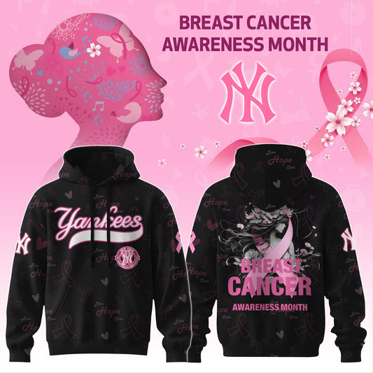 _ NYY x Breast Cancer Awareness Month Limited Edition Hoodie 2025.