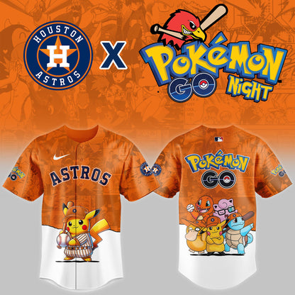 Houston Astros 2025 Pokémon GO Night Limited Jersey | NY38