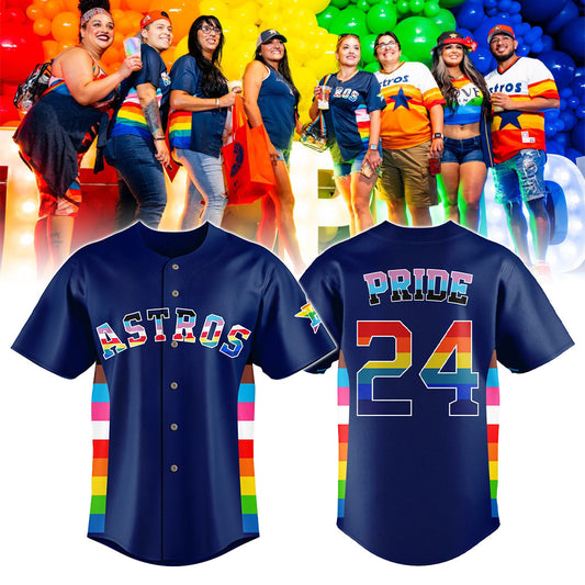 Houston Astros  PRIDE NIGHT 2024 Baseball Jersey Limited | EY81