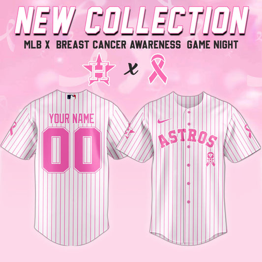 Houston Astros x  Breast Cancer Awareness Game Night Jersey Editons Limited