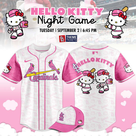 _ St. Louis Cardinals x Hello Kitty Night Game Limited Edition Jersey 2025