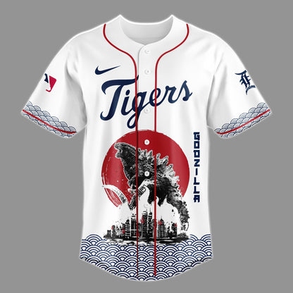 Godzilla x Detroit Tigers Japan Limited Japan Edition Jersey
