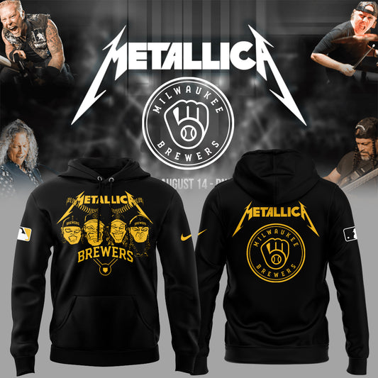 Limited Edition Brewers Baseball Metallica Night Hoodie-KC04242542