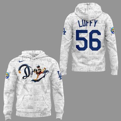 (Buy 1 get 1) Limited Edition ONE PIECE X DODGERS Hoodie-KC07052506