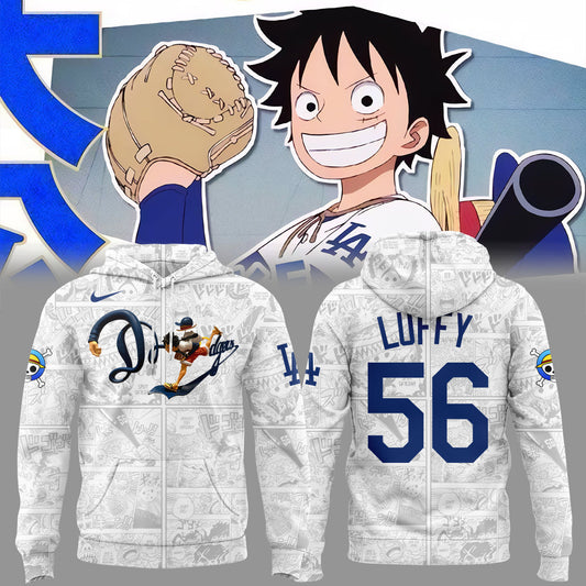 (Buy 1 get 1) Limited Edition ONE PIECE X DODGERS Hoodie-KC07052506
