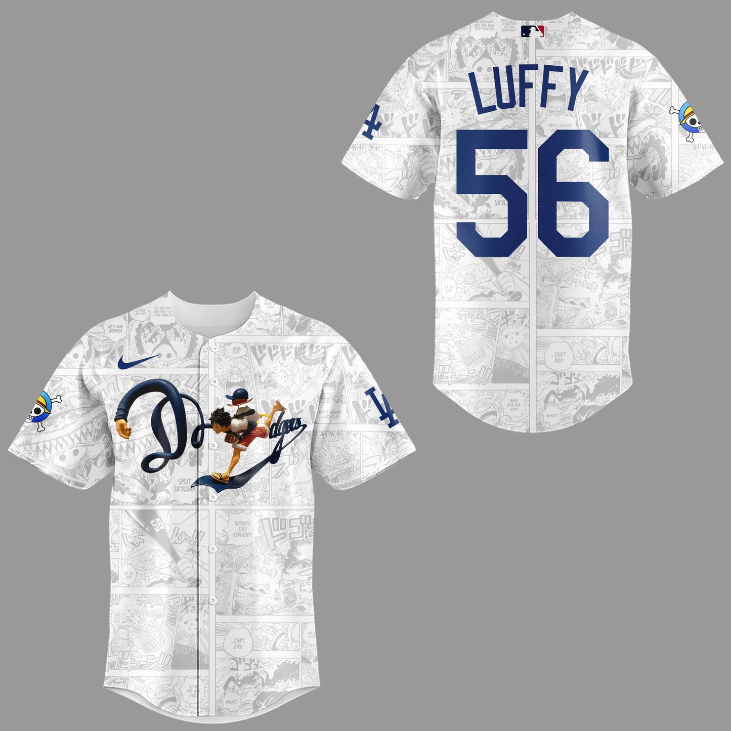 (Buy 1 get 1) Limited Edition ONE PIECE X DODGERS Jersey-KC07052508