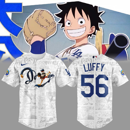 (Buy 1 get 1) Limited Edition ONE PIECE X DODGERS Jersey-KC07052508