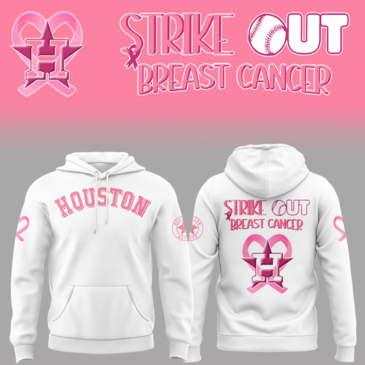 Limited Edition Houston Baseball Strike Out Cancer Hoodie-KC07122536